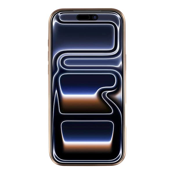 KIGC Mobilskal till iPhone 17 Pro Electroplating PC + TPU + PU - Orange Orange