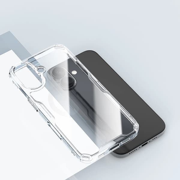 Nillkin Mobilskal till iPhone 16 Nature Pro - Transparent/Vit