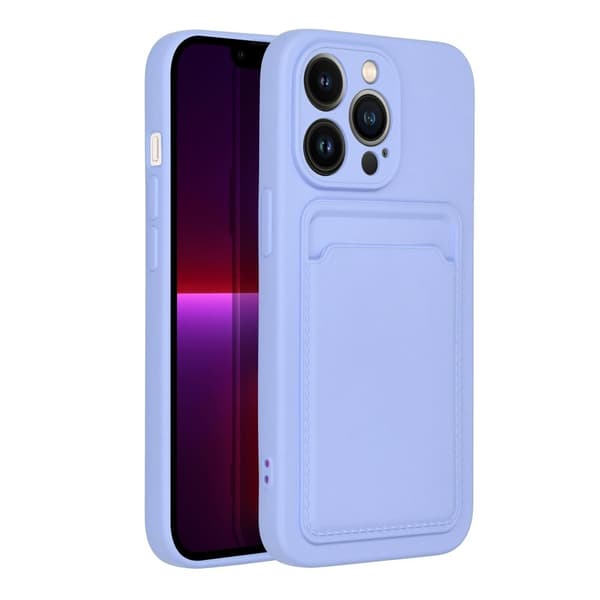 Forcell iPhone 14 Pro Etui Kortholder Lilla Lila