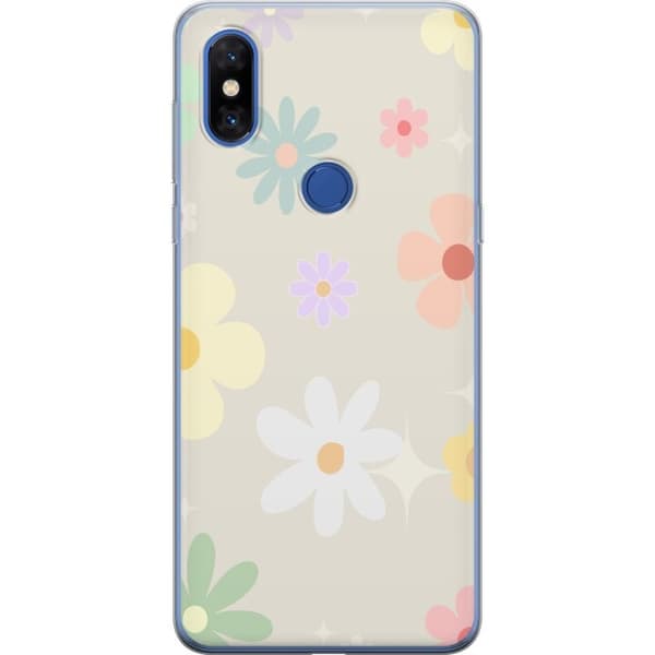 Mobilskal till Xiaomi Mi Mix 3 med fejdande blommor