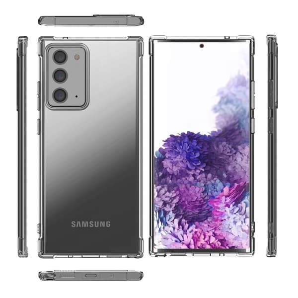LEEU Shockproof Skal Till Samsung Galaxy Note 20 - Clear Transparent