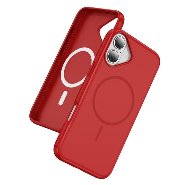 Mobilskal till iPhone 17 MagSafe PC + TPU Shockproof - Röd Röd