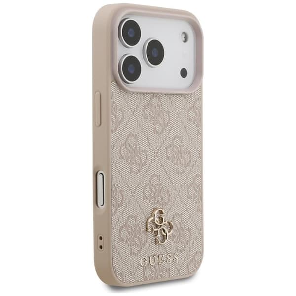 Guess Telefontaske til iPhone 17 Pro MagSafe 4G Lille Klassisk Logo - Lyserød Rosa