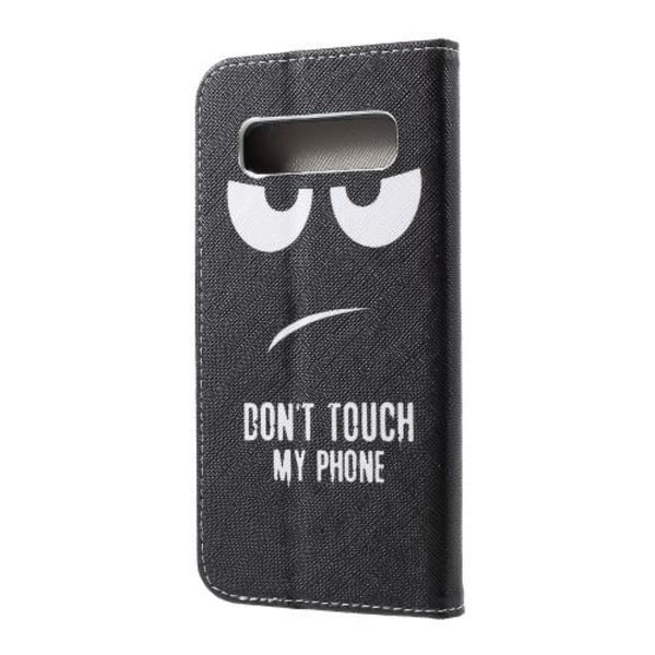 Lompakkokotelo Samsung Galaxy S10 Plus -puhelimelle - Älä koske puhelimeeni