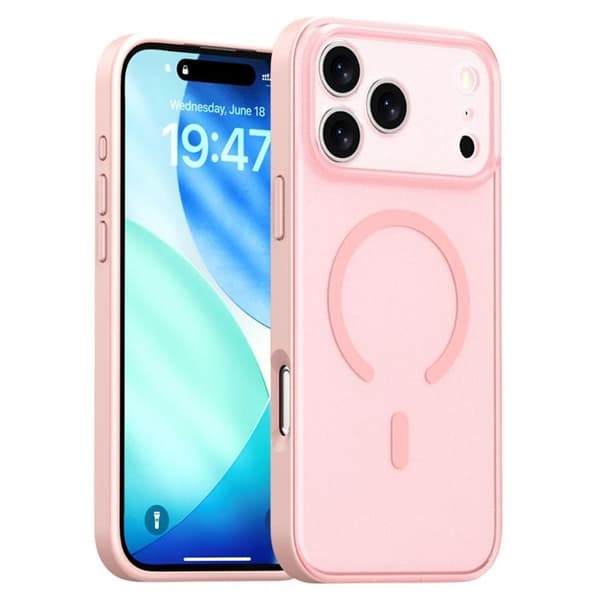 Mobilskal till iPhone 17 Pro Max MagSafe Skin Feel - Rosa Rosa