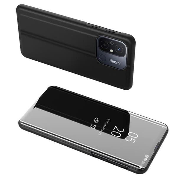 Xiaomi Redmi 11A/Poco C55/Redmi 12C -puhelinkotelo Clear View Svart
