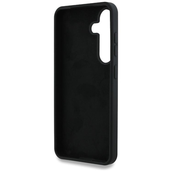 Guess telefontaske til Galaxy S25 Ultra Silicone Big 4G Bottom Script - Sort Black