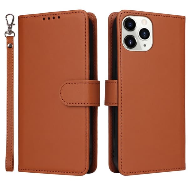BETOPNICE iPhone 11 Pro Plånboksfodral Magnetiskt Konstläder - Brun
