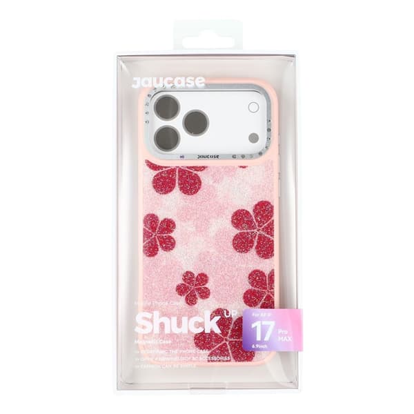 JAUCASE Mobilskal till iPhone 17 Pro Max MagSafe Flower - Rosa Rosa