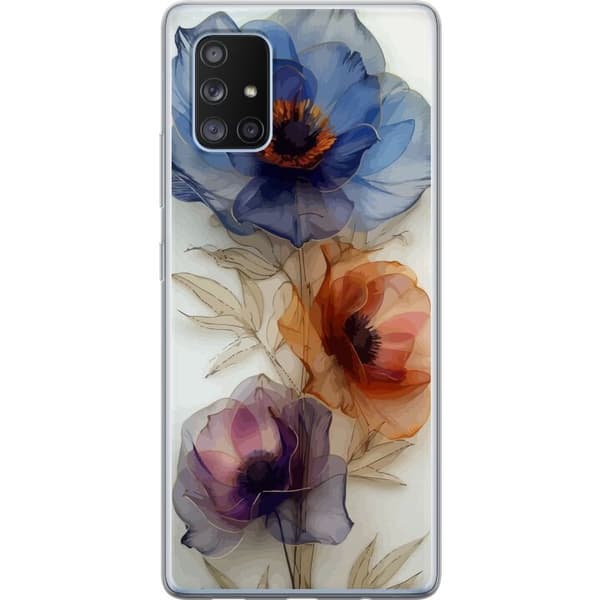Mobilcover til Samsung Galaxy A71 5G med Silkeblomster