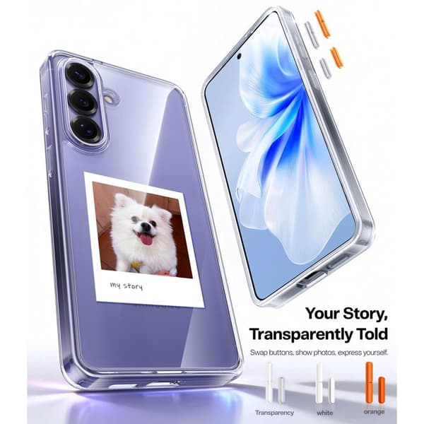 Torras Mobilskal för Samsung Galaxy S26 Plus Matt PC + TPU - Transparent