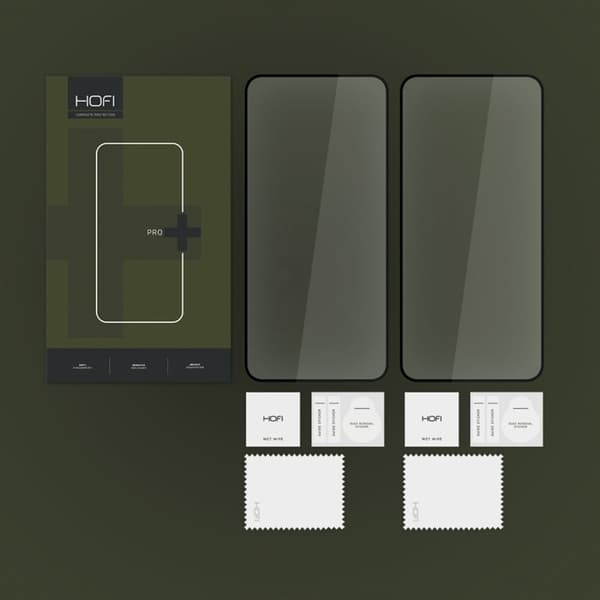 [2-Pack] Hofi Galaxy S24 FE hærdet glas Skærmbeskytter Pro Plus - Sort Black