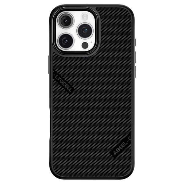 ABEEL CF-Lyocell Series Mobilskal till iPhone 16 Pro Max MagSafe Svart
