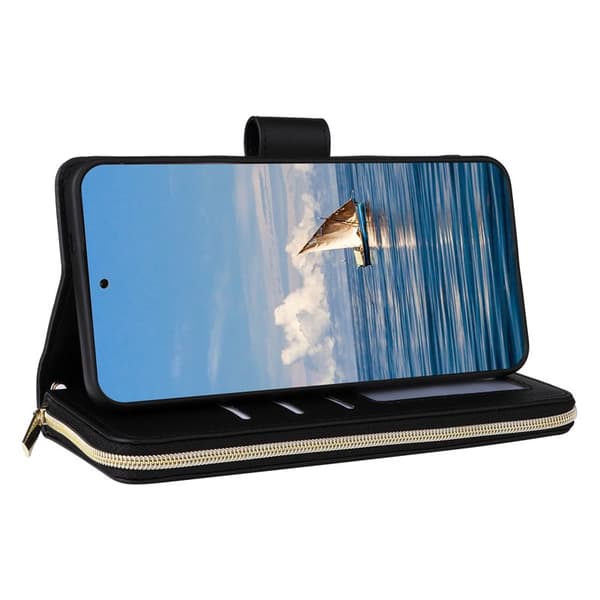 Plånboksfodral för Samsung Galaxy S26 Plus Konstläder - Svart