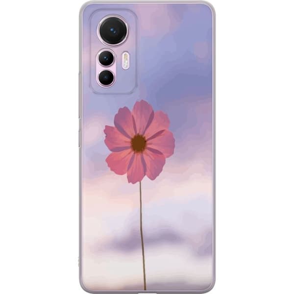Mobilcover til Xiaomi 12 Lite med lyserød blomst