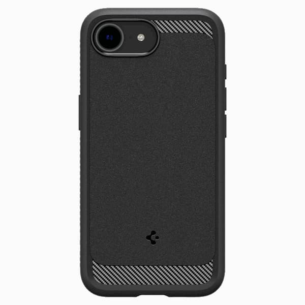 Spigen Mobilskal till iPhone 16e Magsafe Rugged Armor - Matt Svart Svart