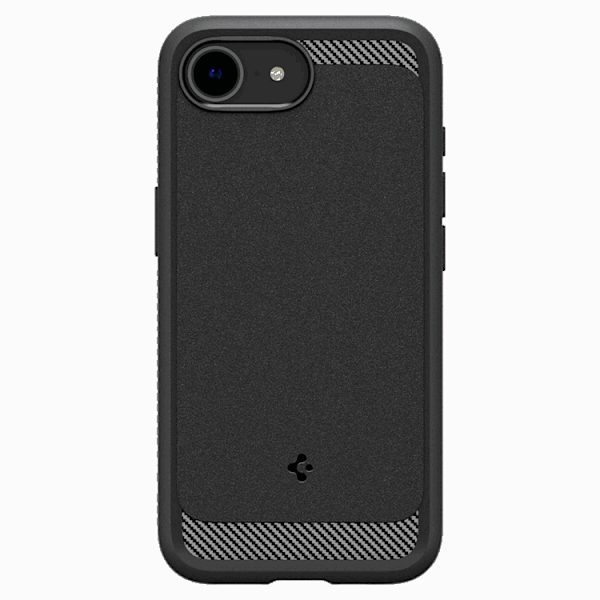 Spigen Telefontaske til iPhone 16e Magsafe Rugged Armor - Matt Sort Svart