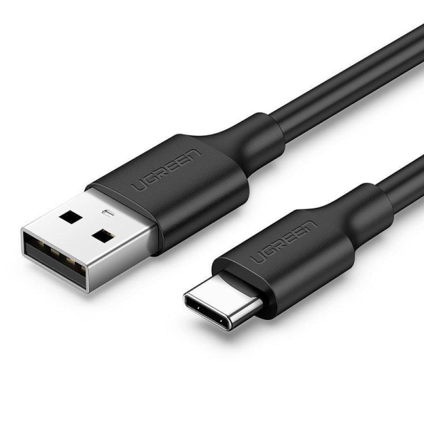 UGrøn USB - USB-C Kabel 3A 3m Sort Black