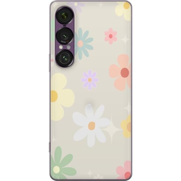 Mobilskal till Sony Xperia 1 VII med fejdande blommor