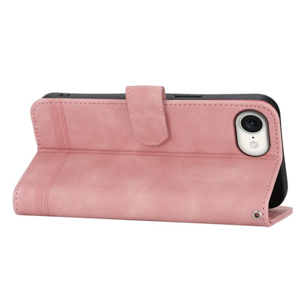DIERFENG DF-03 iPhone 16 Plånboksfodral Konstläder - Rosa