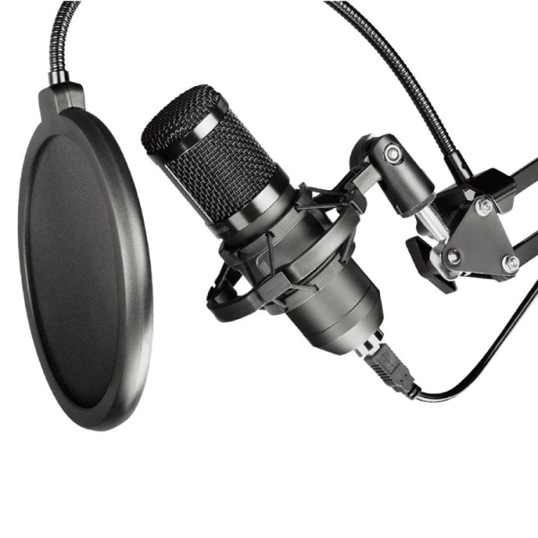 Art Microphone USB Diaphragm Condenser Boom - musta