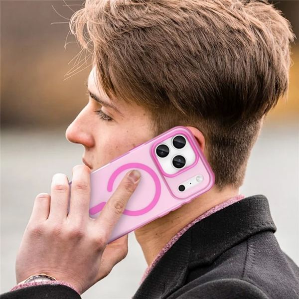 Mobilskal till iPhone 17 Pro MagSafe Matte Translucent - Rosa Blå