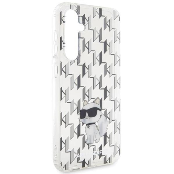 Karl Lagerfeld Galaxy S23 FE Mobilskal Monogram Choupette - Hvid