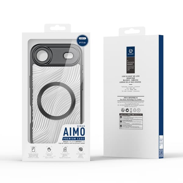 Dux Ducis Telefontaske til iPhone Air MagSafe Aimo - Sort Svart