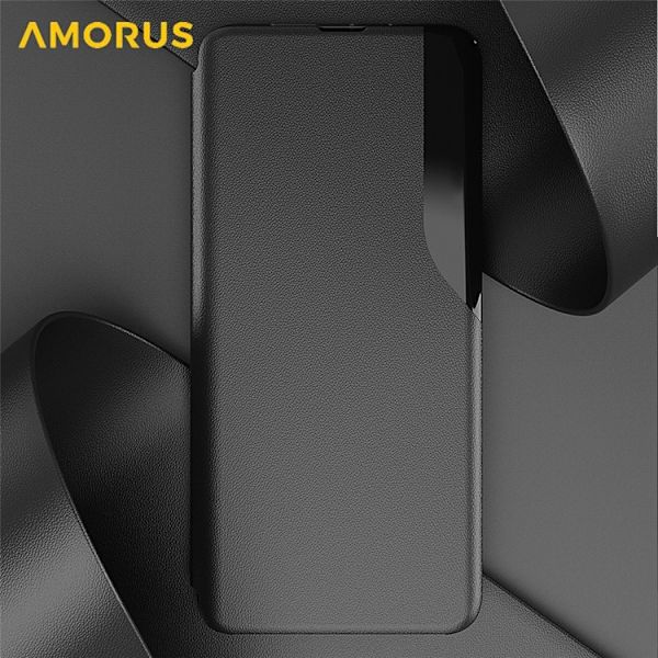 Amorus Mobilskal till iPhone 17 Folio Flip Stativ - Blå Blå
