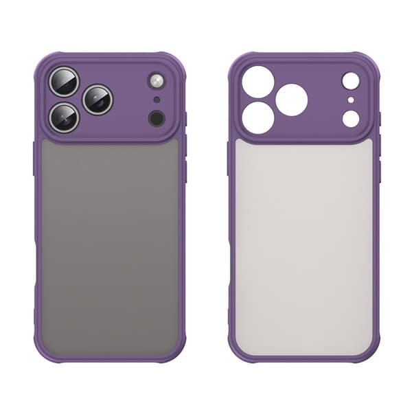 Mobilskal till iPhone 17 Pro Max Frostade krockkuddar Drop Proof - Lila Lila