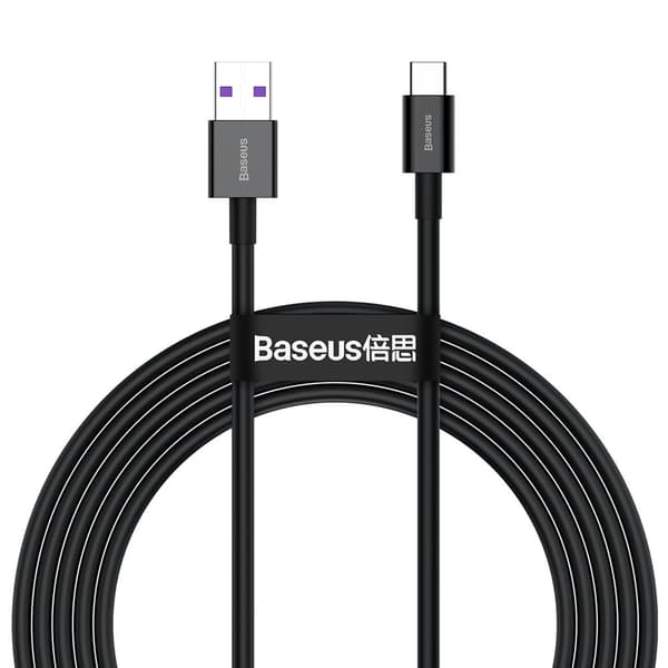 Baseus Huawei Snabb USB-C till USB-A kabel 2m - Svart Black