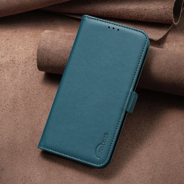 BINFEN Samsung Galaxy S26 Pro Plånboksfodral Konstläder Flip Folio - Grön