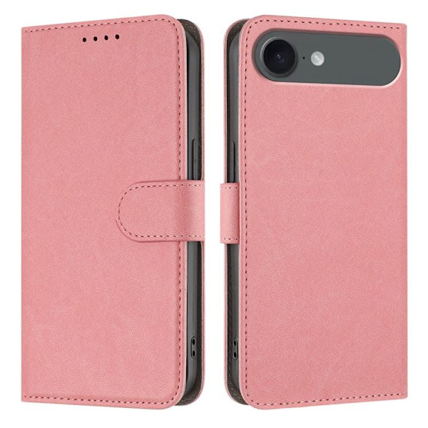 iPhone Air Konstläder Plånboksfodral Solid Color - Rosa Rosa