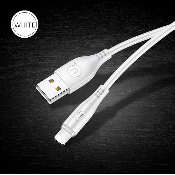 USAMS Kabel U18 lightning 2A Snabbladdning 1m vit SJ266USB02