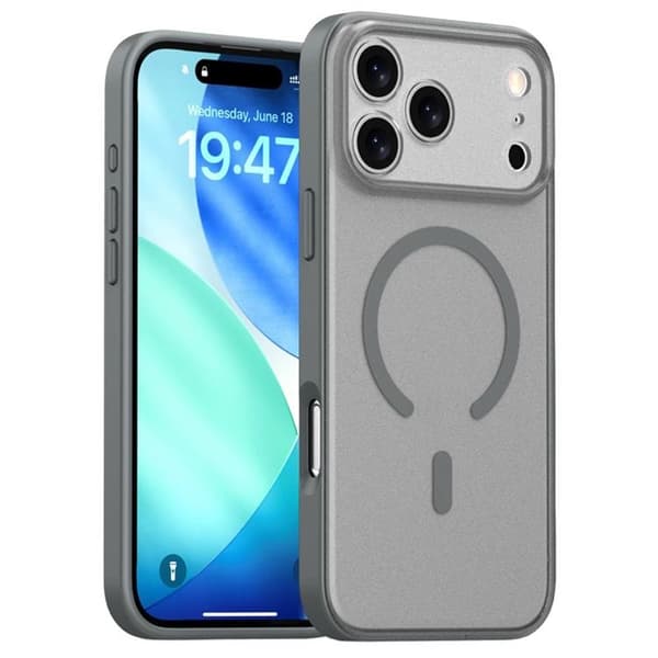 Mobilskal till iPhone 17 Pro MagSafe Skin Feel - Grå Grå