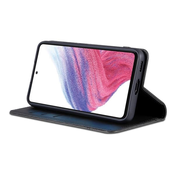 AZNS Samsung Galaxy S23 FE Plånboksfodral Flip Konstläder - Svart