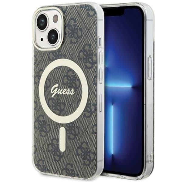 Guess Mobilskal till iPhone 15 Plus/14 Plus MagSafe IML 4G - Brun Brun