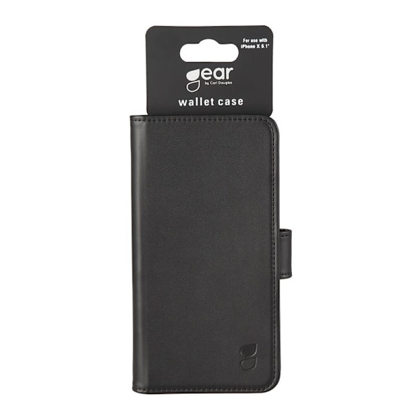 GEAR Plånboksfodral till iPhone XR - Svart Svart