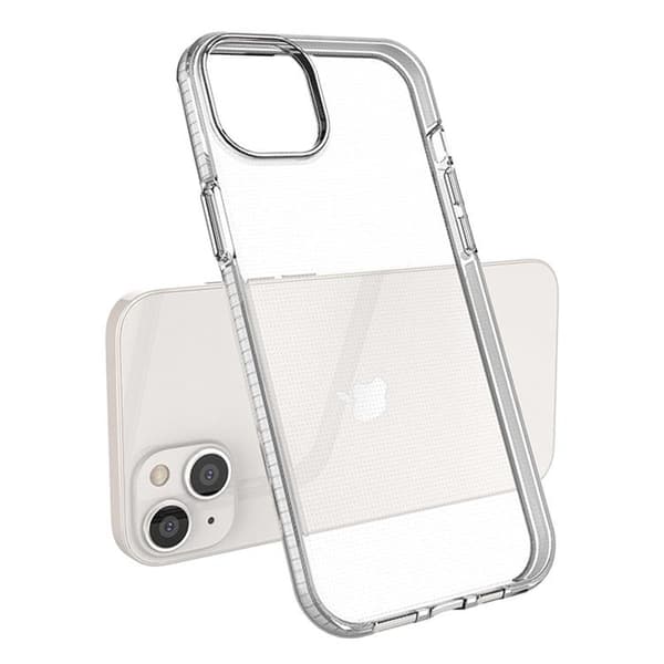 iPhone 14 Plus Skal Spring Silicone med Ram - Ljusrosa Rosa