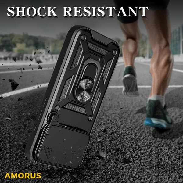 AMORUS Mobilskal till iPhone 17 Pro Max Kameralinsreglage - Silver Silver