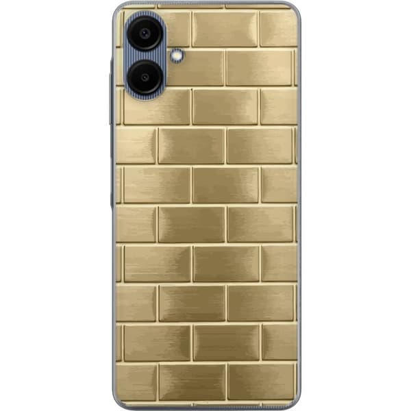 Mobilskal till Samsung Galaxy A06 med Gyllene Murstenar