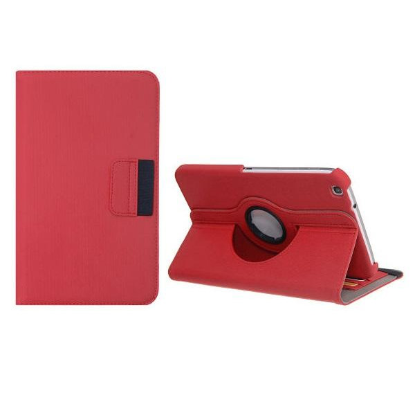 Denim Rotating Armor Case til Samsung Galaxy Tab 3 7.0 (rød) Red
