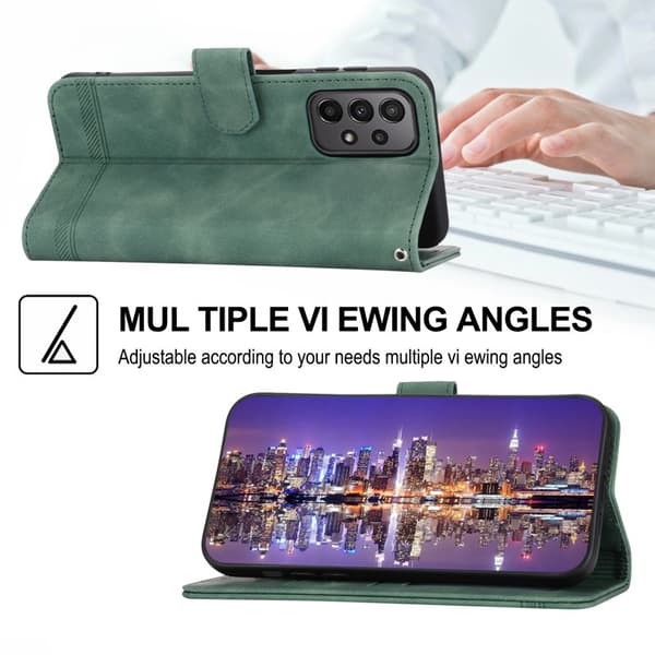 DIERFENG DF-03 Plånboksfodral för Samsung Galaxy A23 5G - Konstläder - Grön
