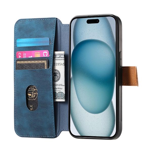 Plånboksfodral För iPhone 17 Armband Kickstand - Blå Blå