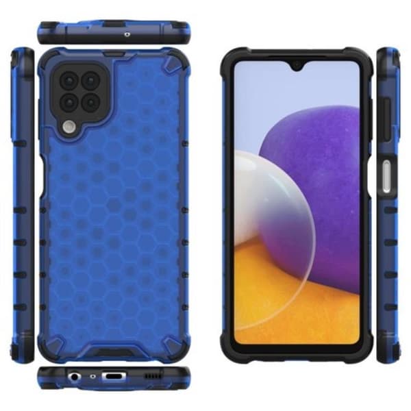 Mobilskal till Galaxy A22 4G HoneyComb - Blå