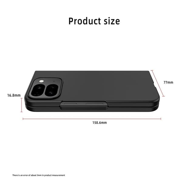 Mobilskal till Google Pixel 10 Pro Fold Skin-Feel Rubberized Svart