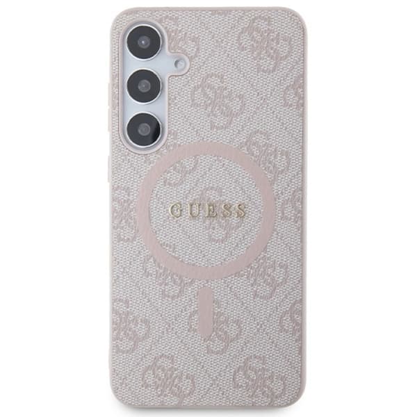 Guess Mobilskal till Galaxy S24 Magsafe Collection - Rosa Rosa