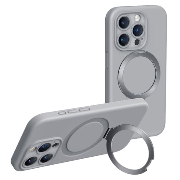 XUNDD Mobilskal till iPhone 15 Pro Max Reno Magnetisk Kickstand Grå