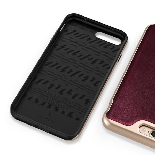 Caseology Envoy Äkta Läder Skal iPhone 7 Plus - Cherry