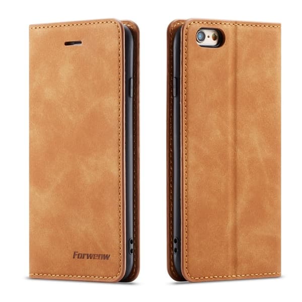 FORWENW Fantasy Series iPhone 6s Plus Plånboksfodral Konstläder - Brun